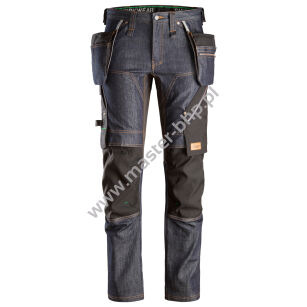 Snickers 6955 Spodnie Denim FlexiWork z workami kieszeniowymi