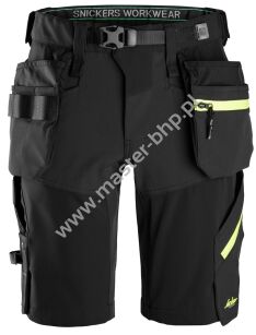 Snickers 6140 Spodenki krótkie softshell stretch FlexiWork+ z workami kieszeniowymi